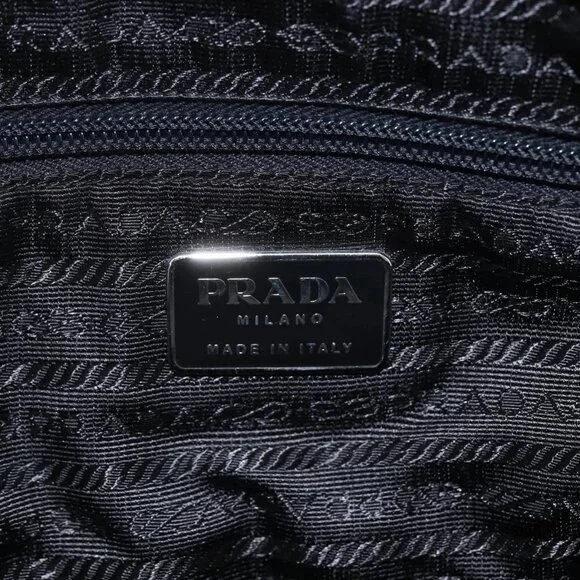 PRADA Hand Bag Nylon Green Silver Auth 151461 - Picture 10 of 16